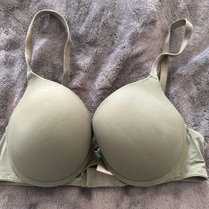 PINK Wear Everywhere Push-Up Bra in green